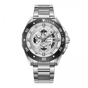 Alexandre Christie AC 6679 Silver White Steel MCBTESL